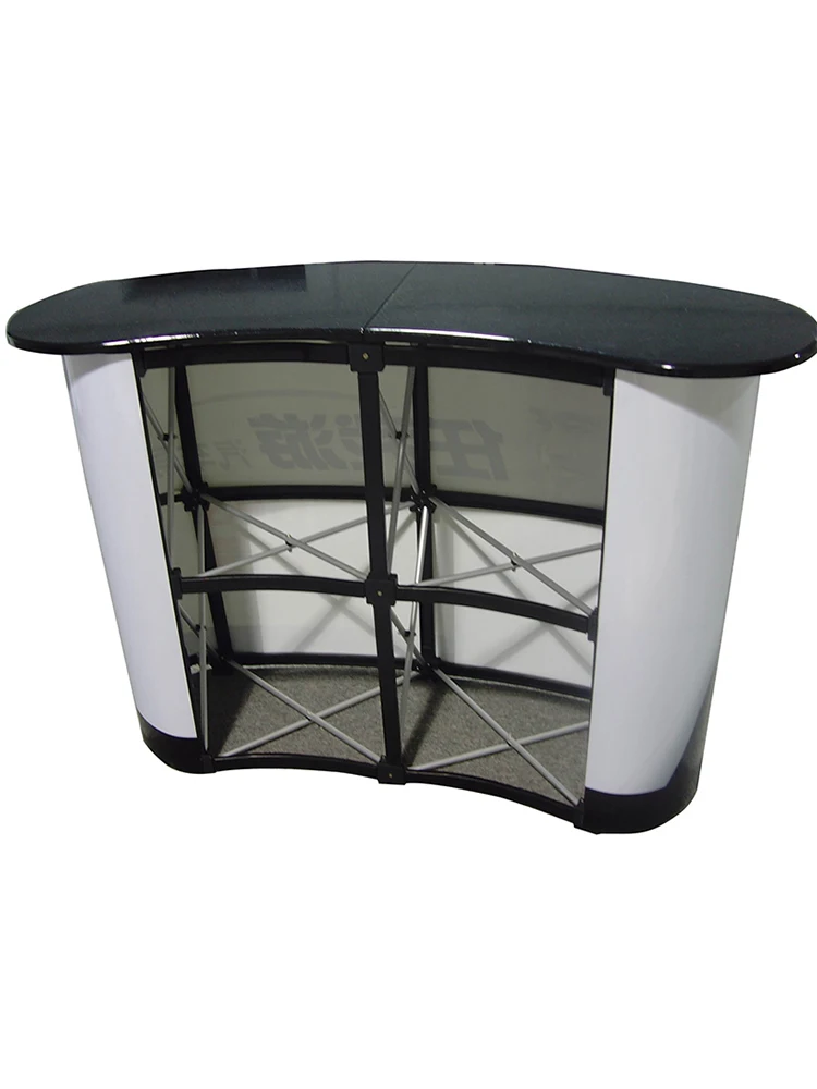 Présentoir de réception pliable Portable en alliage d'aluminium, support de Promotion en maille, exposition d'exposition d'exposition de commerce Pop-Up