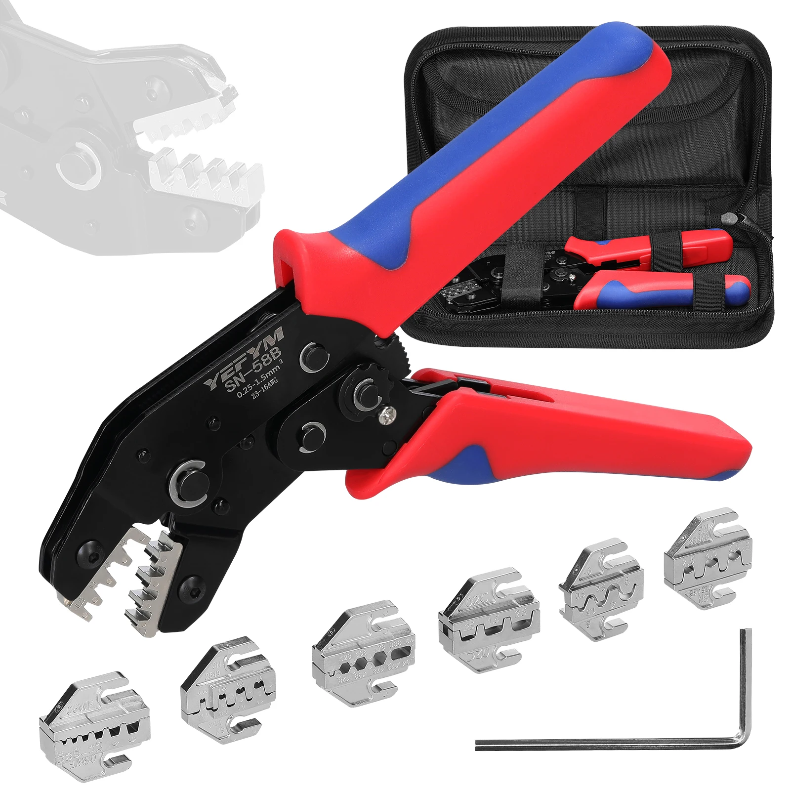 

Terminals Crimping Set Pressed Plier Electrician Tools Electrical Terminals Clamp Pressing Connector Terminals Hand Clamp Tool