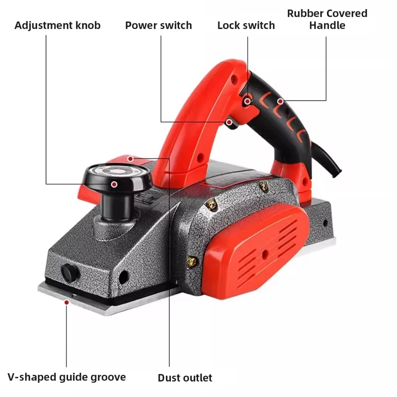 220V Woodworking Electric Planer Multifunctional Planer Small High Power Electric Router Trimmer Wood Milling Engraving Slotting