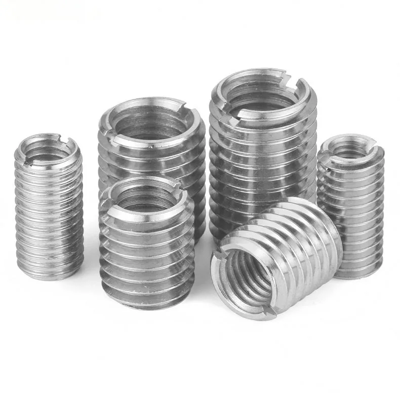 M2M2.5M3M4M5M6M8M10M12 304 Stainless Steel Sheath Thread Insert Sleeves Inner Outer Thread Adapter Screw Transfer Conversion Nut