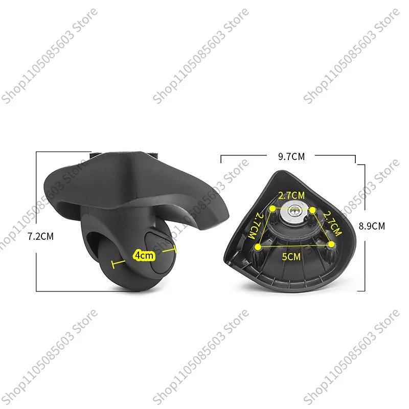 Suitcase Swivel Caster Wheel, Travel Luggage Sliding Roller, Trolley Case Replacement Repair Accessories