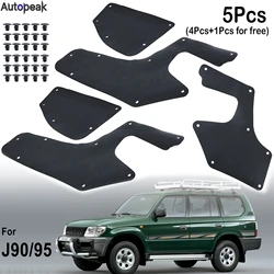 5pc For Toyota Land cruiser Prado Colorado J90 J95 1996-2002 Rubber Splash Shields Inner Fender Liner Apron Seals Guards & Clips