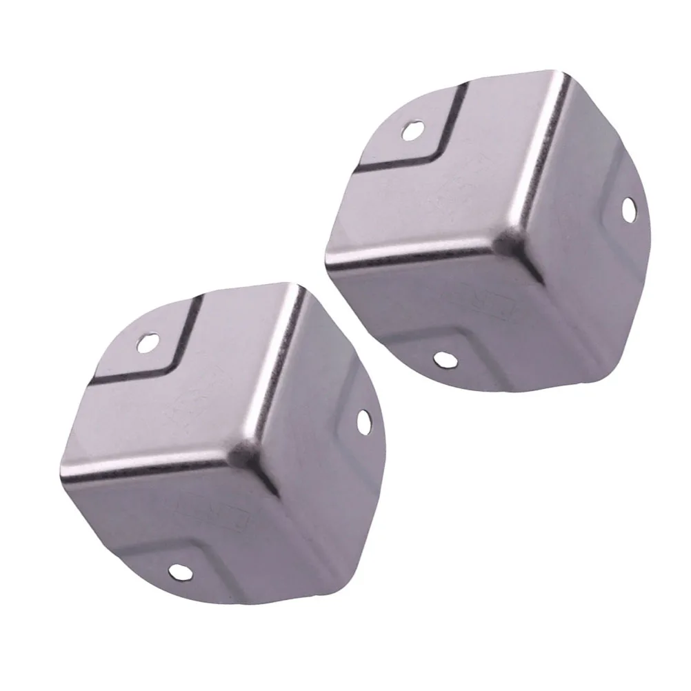 4pcs Stainless Steel Corner Protector Angel Shape Retro Design For Jewelry Case Desk Box Wrap Edge Guard Table Corner Aluminum