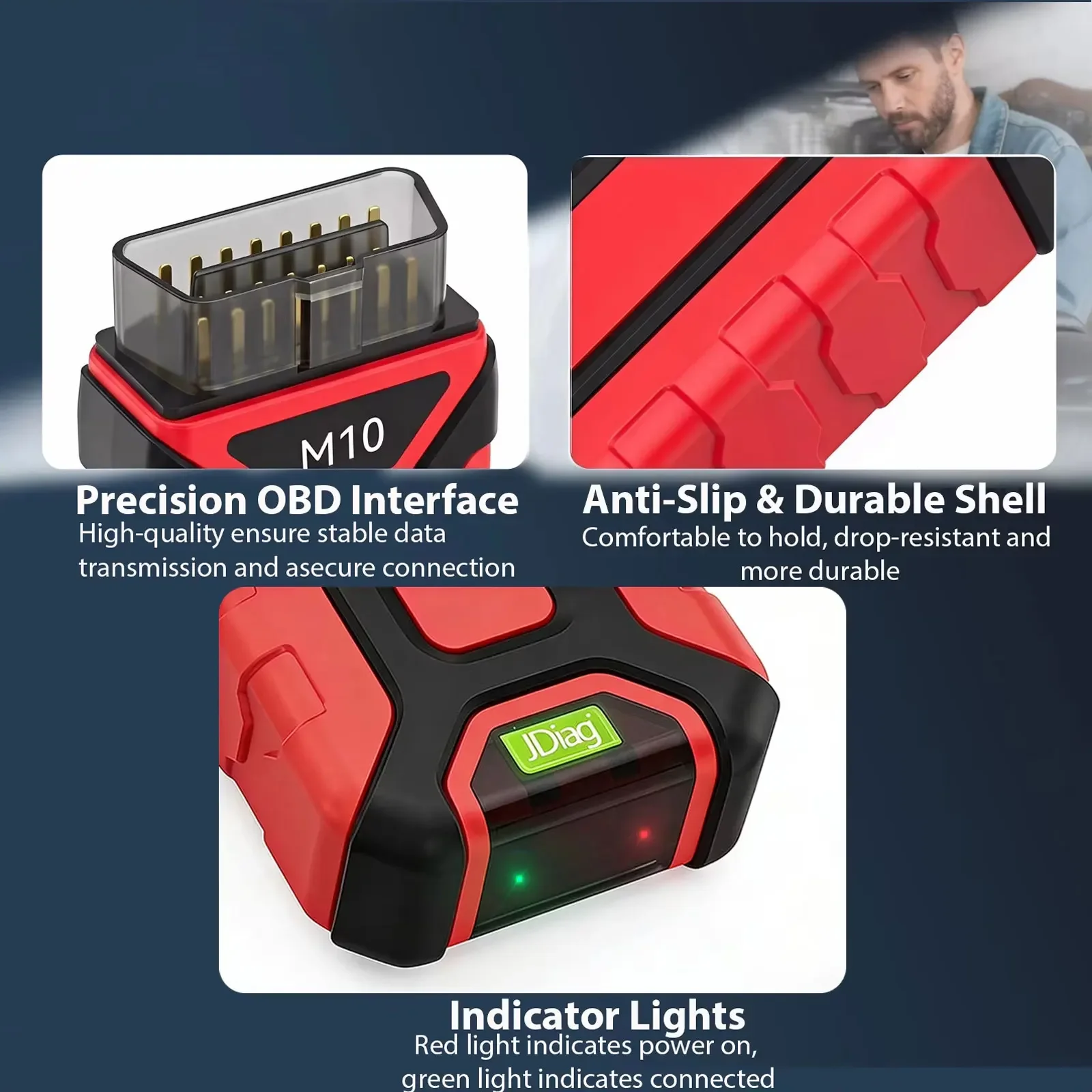 JDiag M10 Diagnose-Scanner für BMW/Harley/KTM/DUCATI Motorräder Diagnosegerät Fehlercodelesegerät Schlüsselprogrammierung MOTO OBD2 Scanner – Detail 8