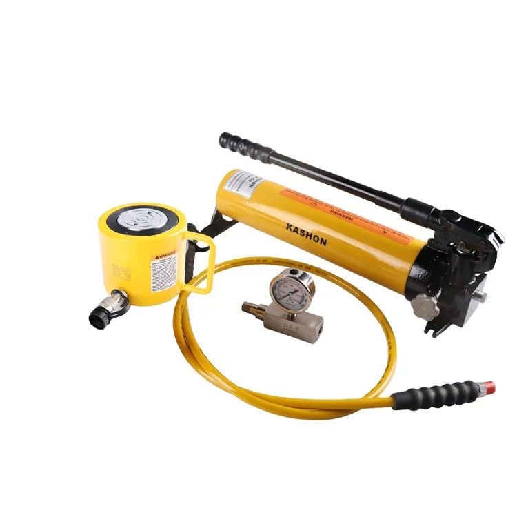 KSRCS-1002 Enerpac Equivalent Low Height Spring Return Flat 100 Ton Hydraulic Oil Cylinder Jack for Lifting