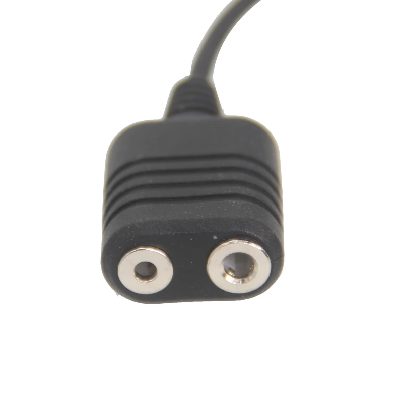 Cocok untuk Yaesu EVX-S24 VX7R 6R VX127 adaptor kabel konversi walkie talkie ke headphone K, K-head, dan mikrofon genggam