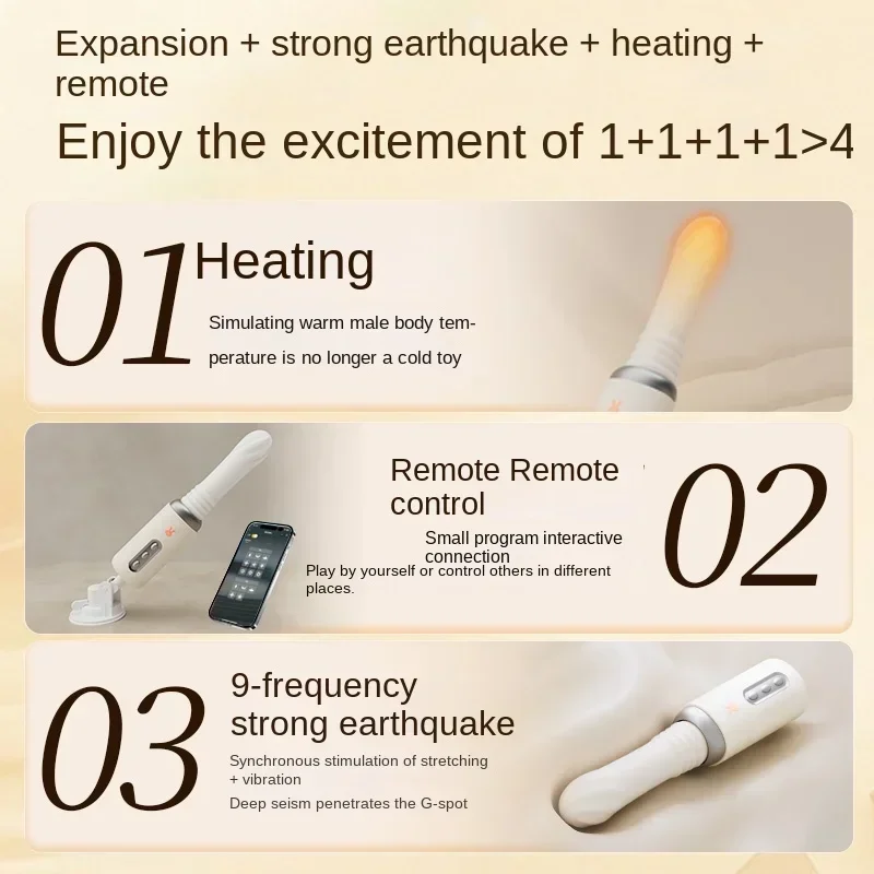 Fully Automatic Sex Machine for Women Sex Toys Female Masturbation Dildo Vibrator Telescopic Remote Control Vibrator Adult Toy