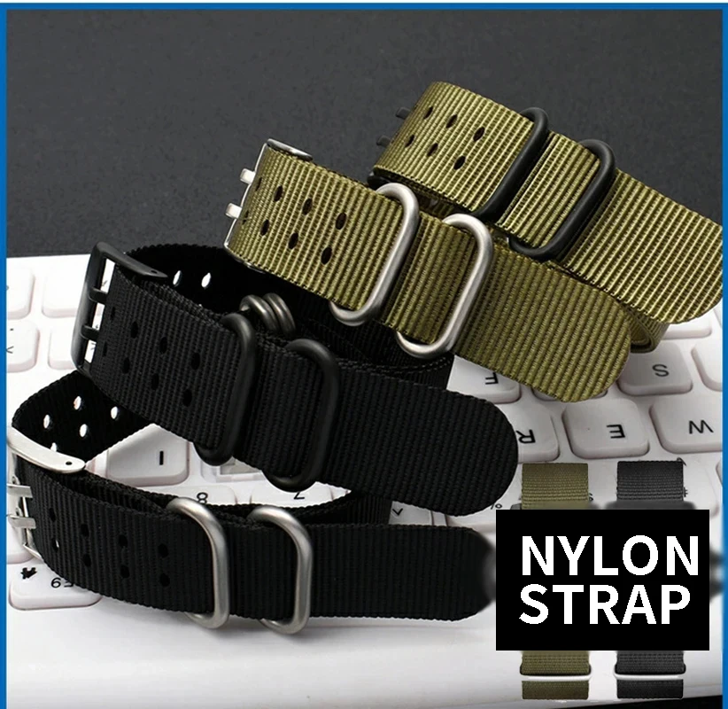 

Nylon watch strap 22mm 23mm Watchband waterproof For luminox 3051 0321 3001 Seiko Canvas watchbands Wristband Men's bracelet