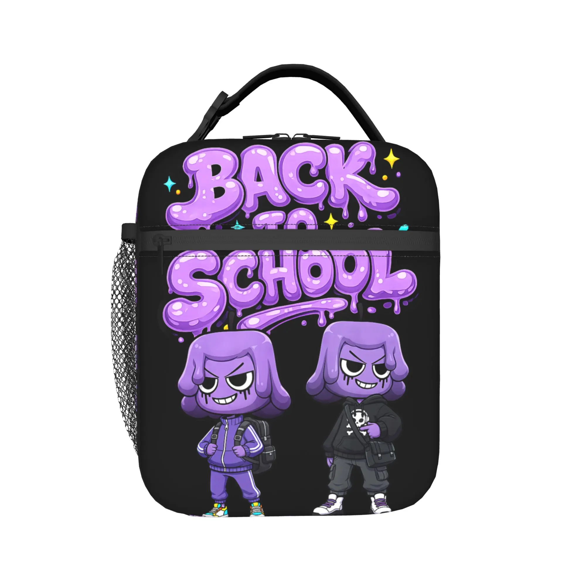 Dandys Waxwell Back to School Insulated Lunch Bags Thermal Bag Reusable,Lunch Container  Tote Lunch Box for Men Women Travel