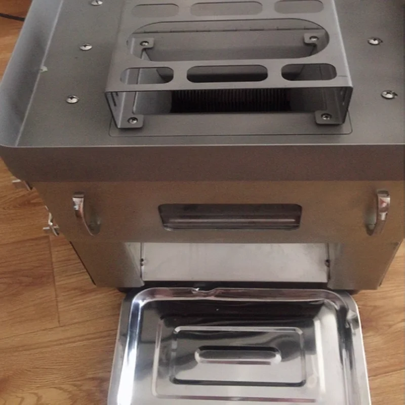 Commercial Drawer Type Removable Blade Meat Cutting Machine/Desktop Multifunction Stainless Steel Slicing and Dicing Equipment