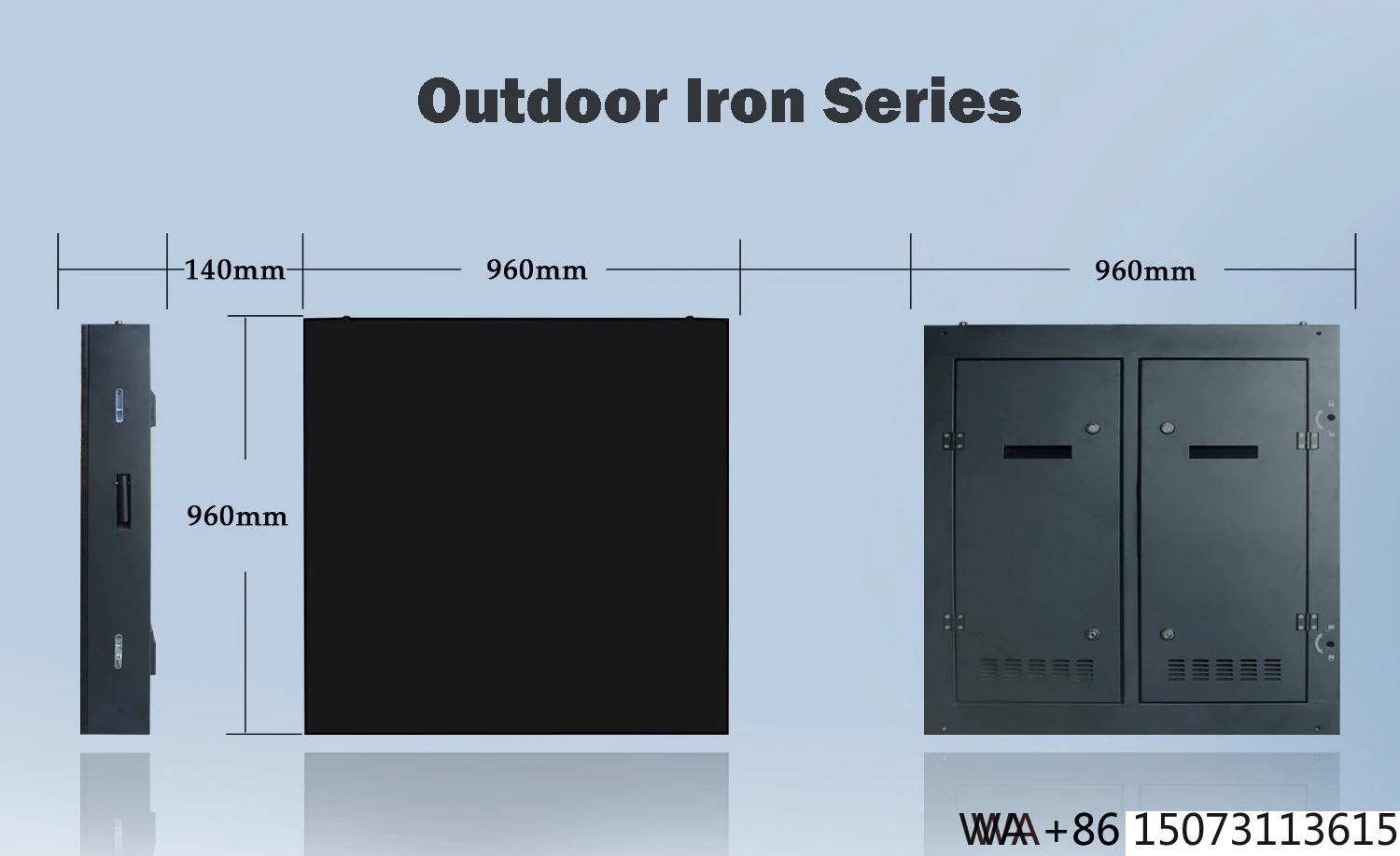 شاشة LED خارجية P2.5 SMD - حاوية الصفائح المعدنية المضادة للتآكل لمحاور Plazas والنقل #3