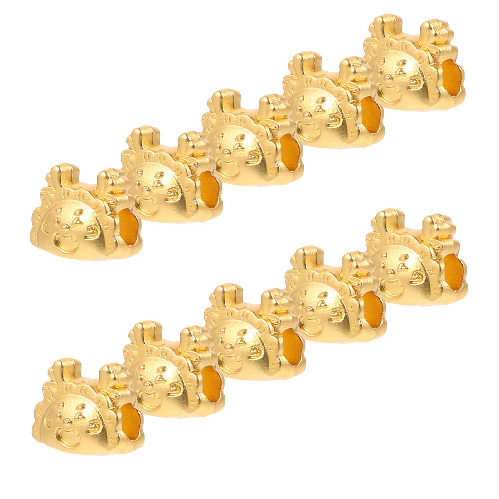 

10 Pcs Dumpling Spacer DIY Craft s Bracelet Making Jewelry Accessories Loose Beads For Bracelet Making Beads Kit