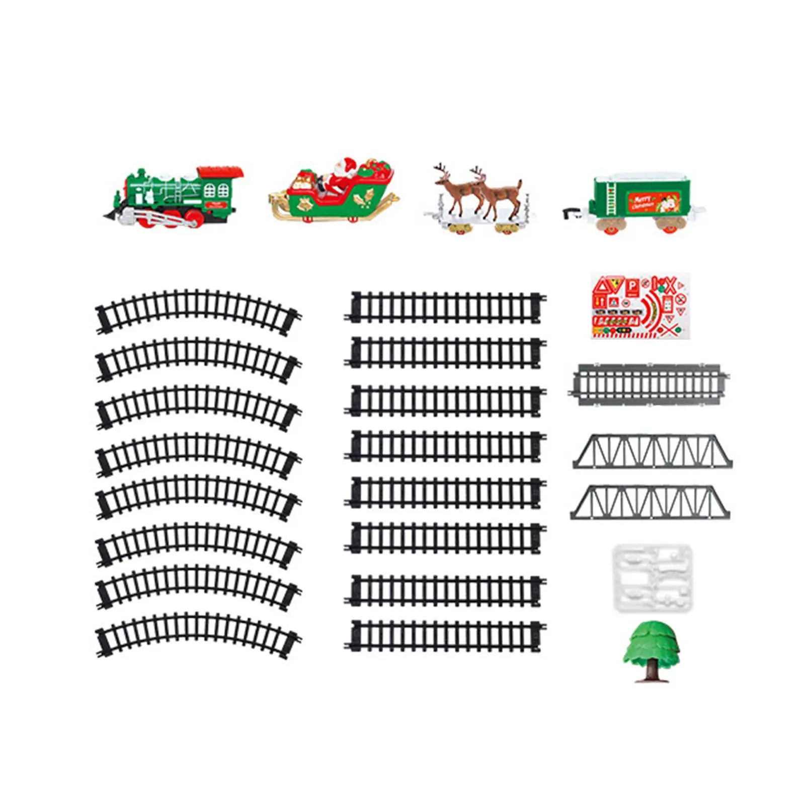 Conjunto de trem elétrico clássico com som e luzes rastrem modelo de brinquedo elétrico