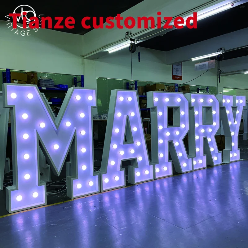 (customized)Marry Me Marquee Letter Light Up Wedding Sign Large Love Illuminated Letters With Factory Prices