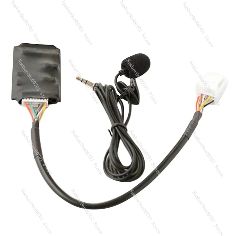 for Toyota RAV4 Bluetooth AUX Adapter  Disc Box Harness with Microphone Bluetooth Connection Module