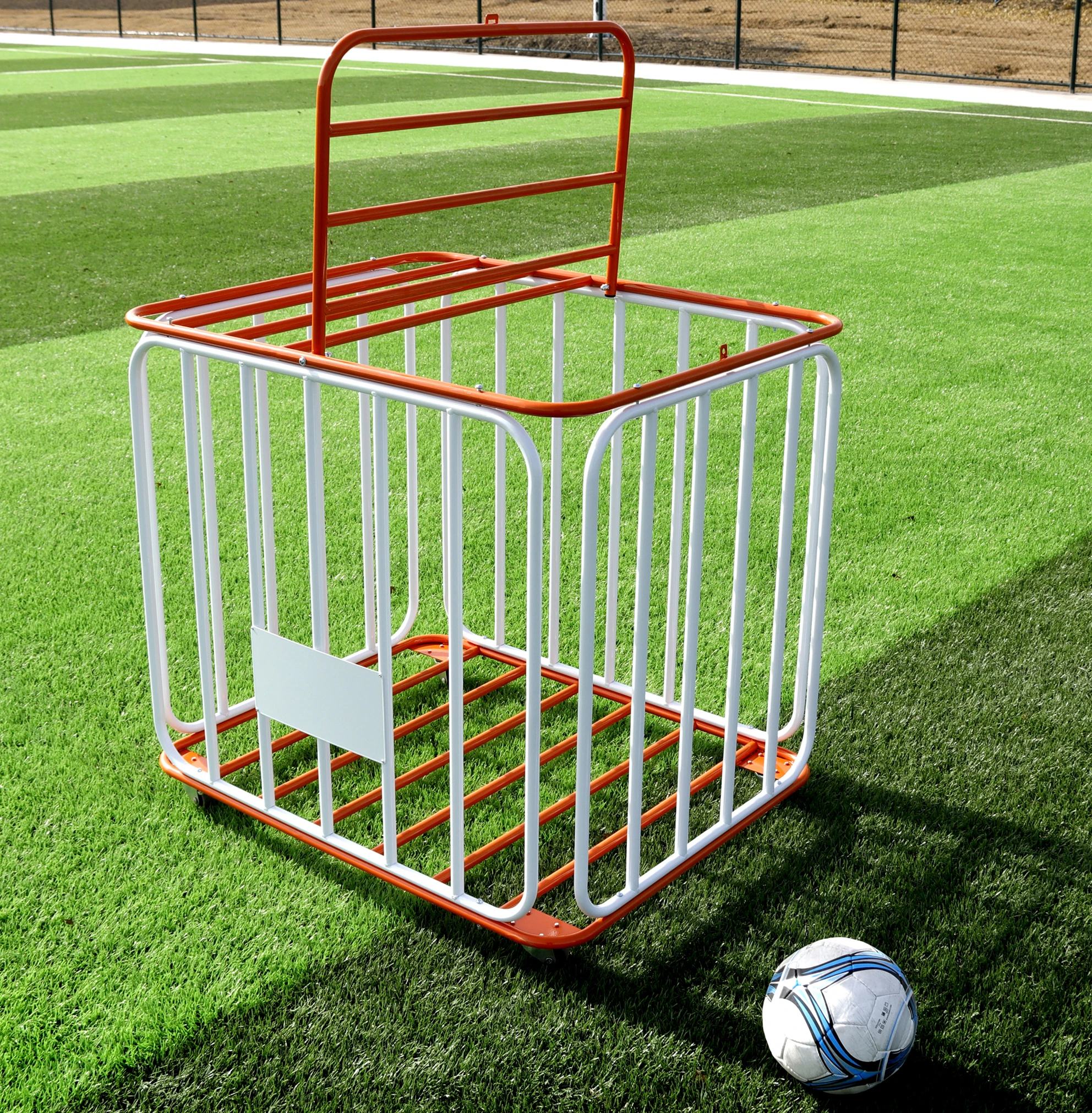 Basketball Outdoor Folding Metal Rolling Multi-sport Ball Storage Foldable Volleyball Cart