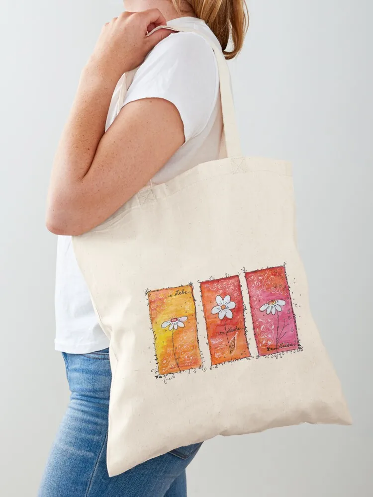 Live laugh Love Tote Bag Women's bags reusable shopping bag eco bag folding