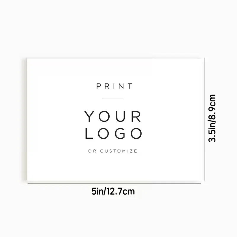 60-Piece Custom Large Business Card Set Personalized Thank You Card Invitation Card Corporate Logo Card Versatile Back-to-School