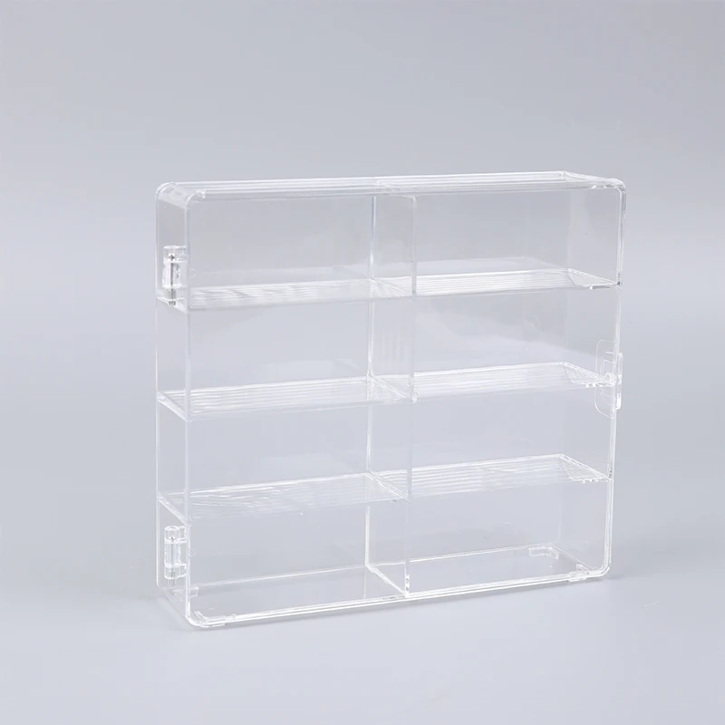 1:64 Scale Car Model Storage Box 8 Slot Clear Display Shelf Toy Car Dustproof Storage Container For Toys Collection