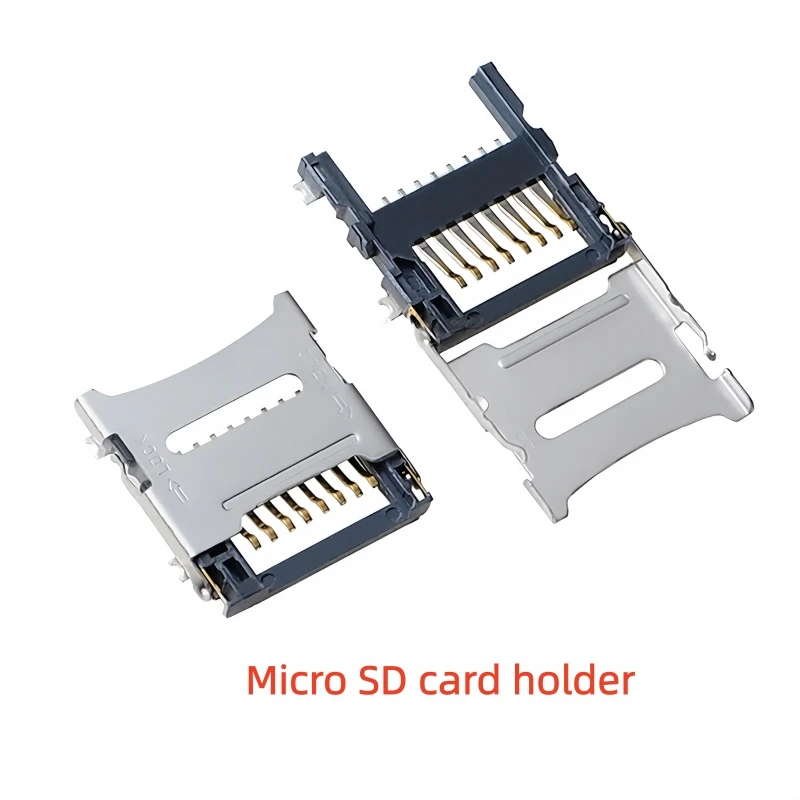 10PCS Micro SD Decks TF Card Slot Flip Inner Solder Socket MicroSD Card Holder For Mobile Phone Memory
