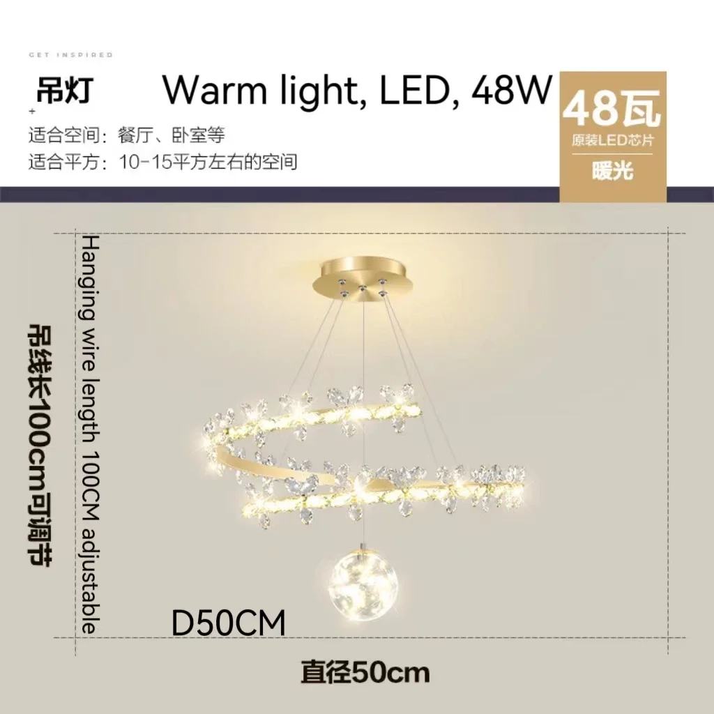 Imagem -03 - Moderno Simples Cristal Flor Teto Lustre Sala Lâmpada Luxo Acessível Nórdico Criativo Interior