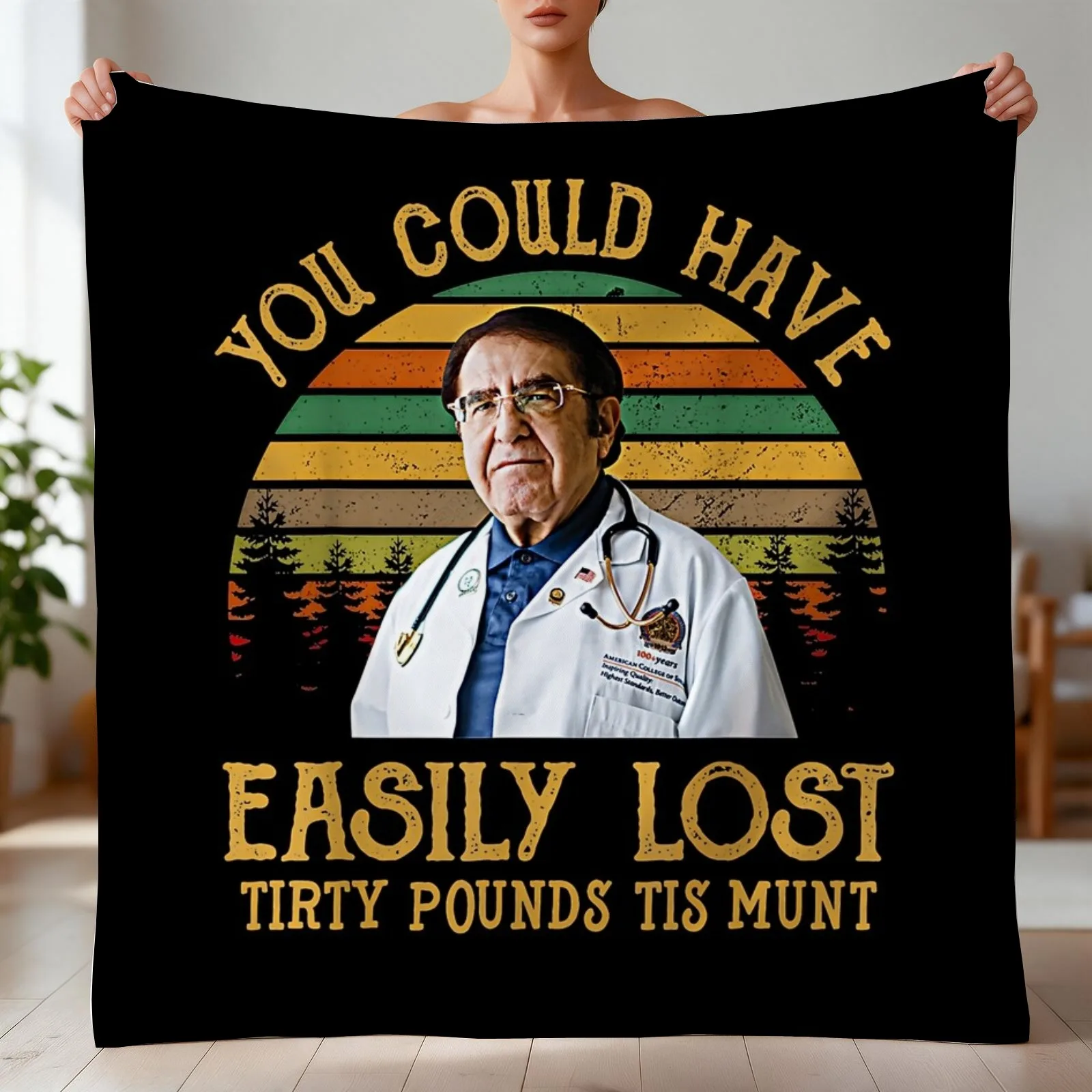 You Could Have Easily Lost Tirty Pounds Tis Munt Throw Blanket For Decorative Sofa Flannel Fabric Sofa Quilt Blankets