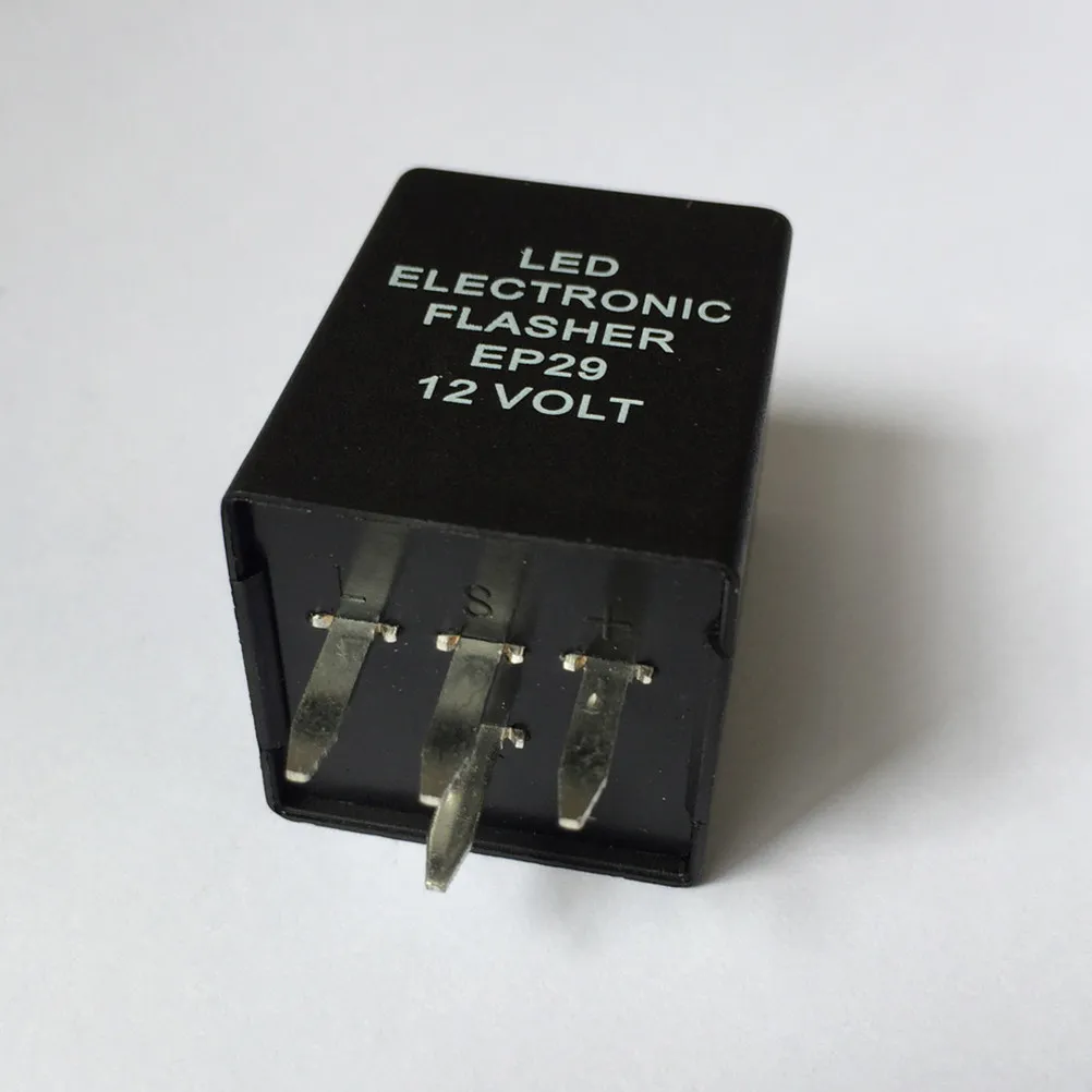 

12V 4-Pin LED Flasher Relay Electronic Turn Signal Relay Solves Dashboard Bulb Warning When Using LED Lights