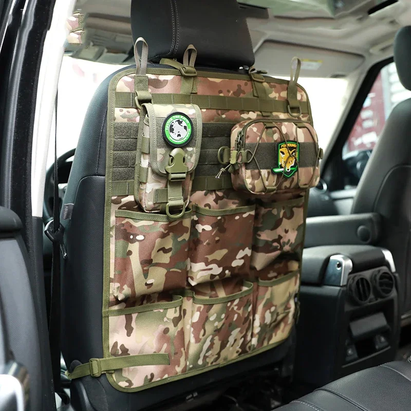 

Car Organizer Seat Back Storage Bag Multifunction Camo Hanging Bags Car Stowing Tidying Pocket Interior Accessories 1 Piece