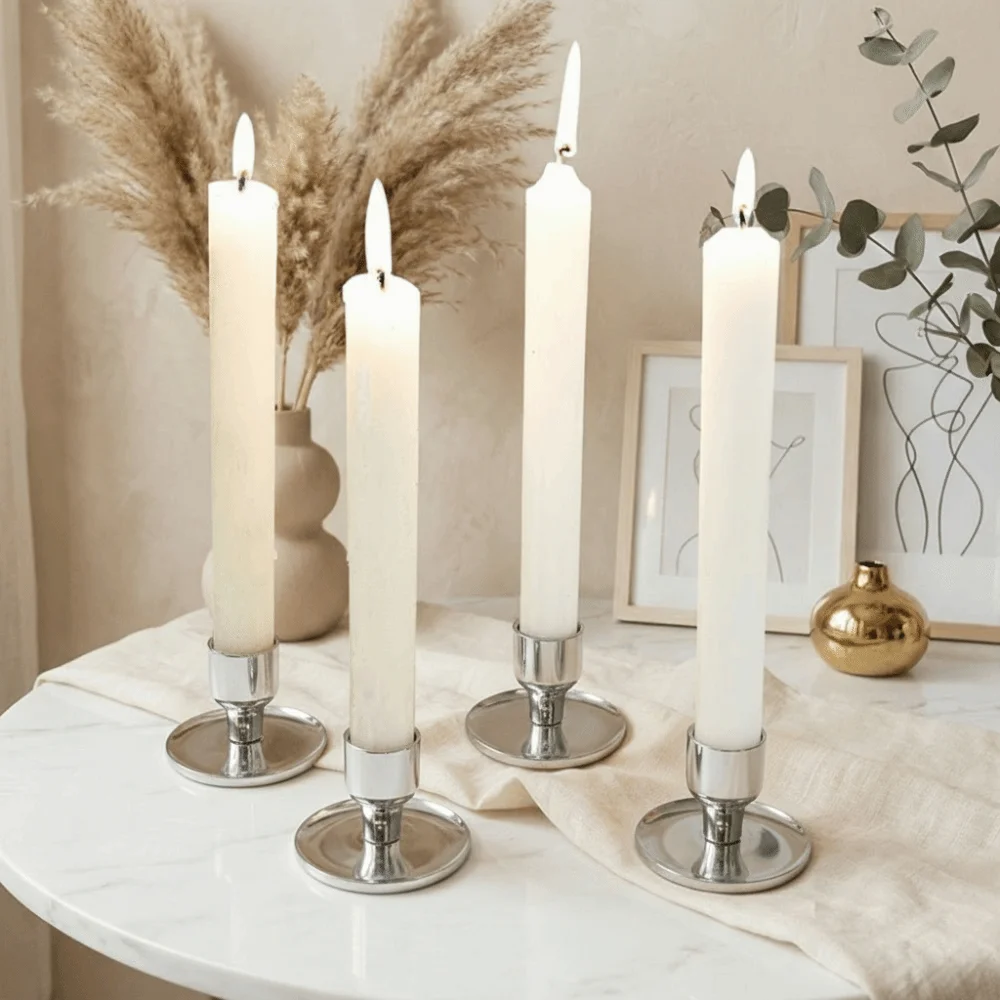 New Vintage Tabletop Candle Holders Elegant Creative Table Candle Stand Iron Candlestick Holder Home Decor