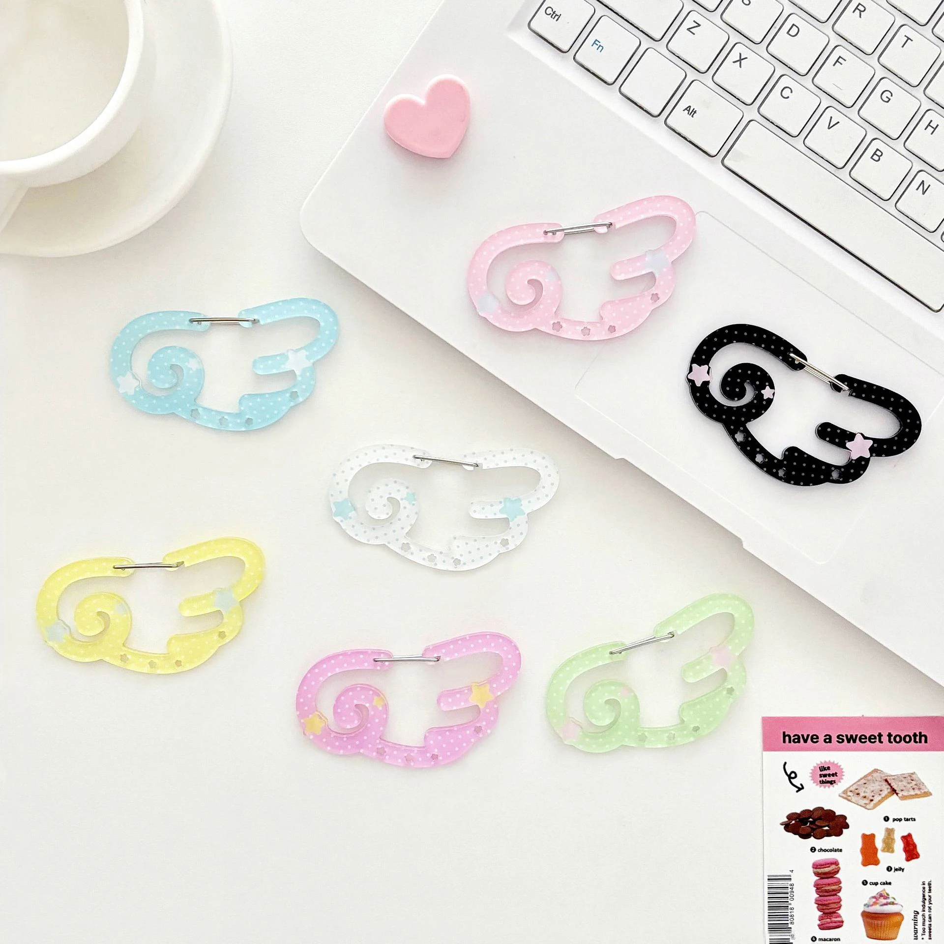 Portable Acrylic Pendant Handbook Decoration Keychain Charm Ita Bag Buckle Backpack Accessories For Everyday Use