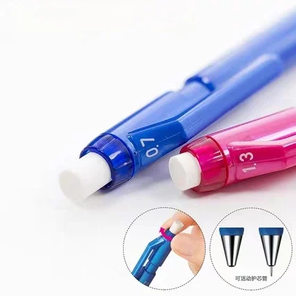 1pcs Mechanical Pencil 0.7/0.9/1.3 PS-P202 Hexagonal Rod Jelly Student Not Easy To Break Lead  Japanese Stationery