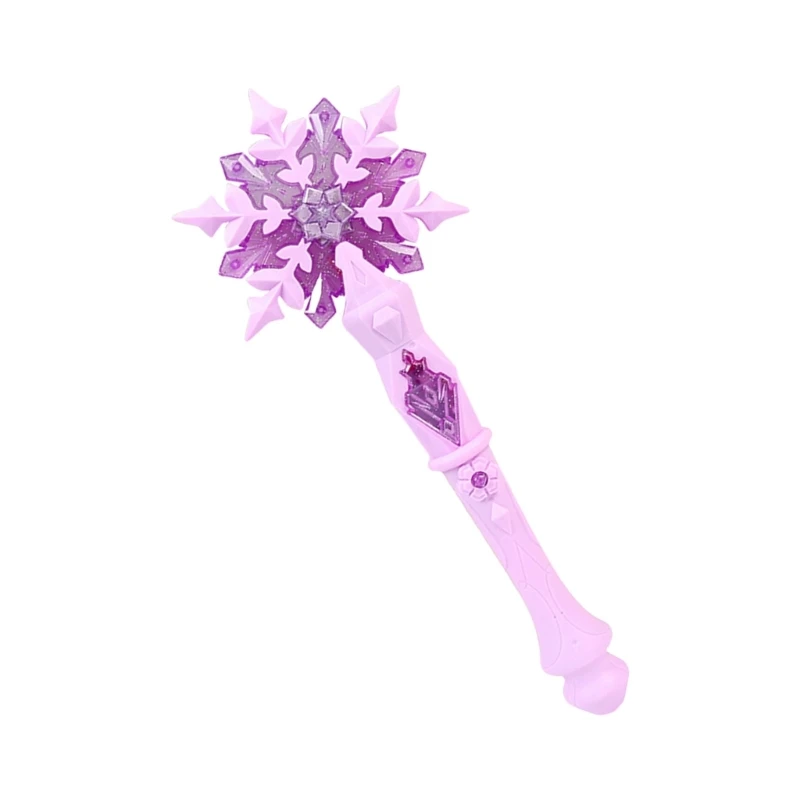 الأميرة السحرية العصا المتلألئة LED العصا الموسيقية باليد السحرية العمليات السهلة لنشاط لعب الأدوار للأطفال