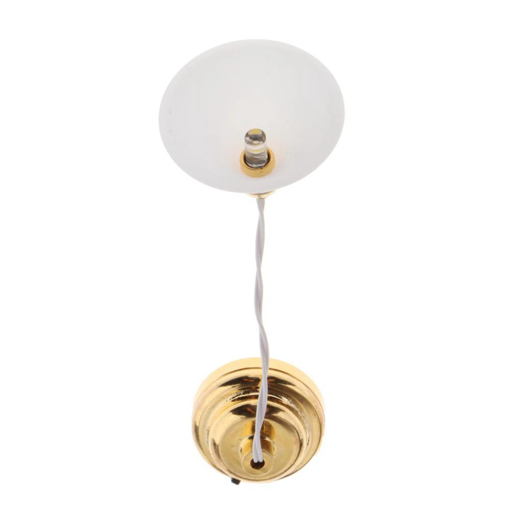 1:12 Mini lampada plafoniera mobili in miniatura lampada da soffitto per mobili accessori scena giocattoli