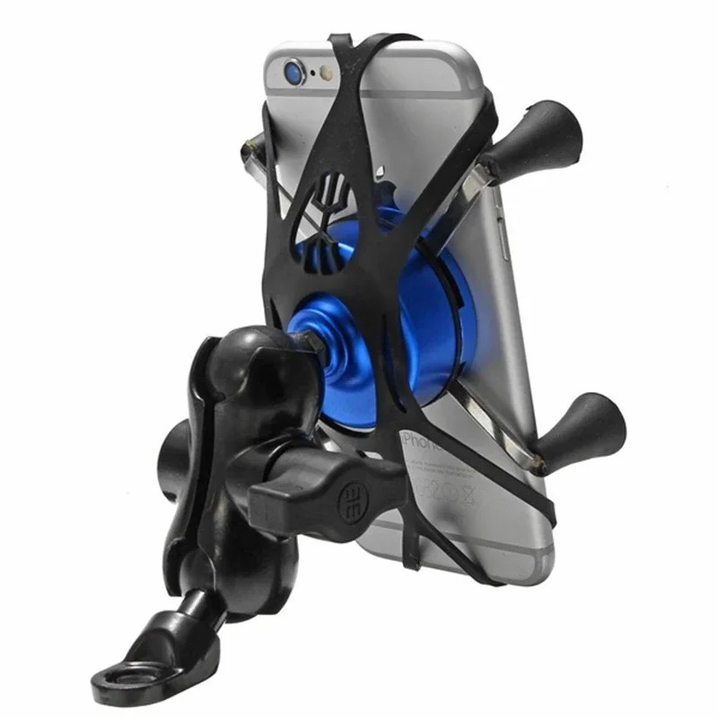 For Smart Mobile Phone Moto Holder Adjustable Cell Phone Holder Motorcycle Rear View Mirror Handlebar Mount Stand Support