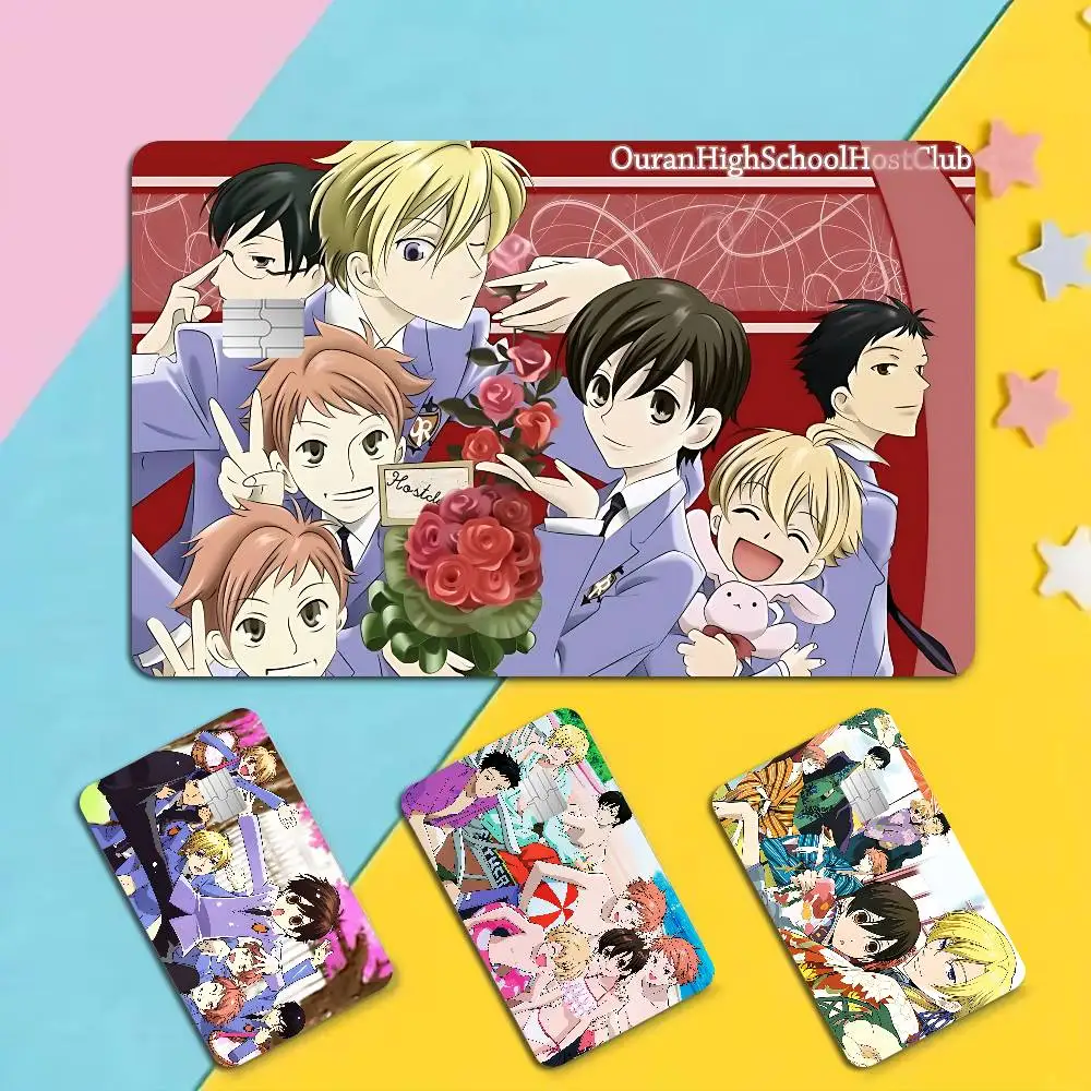 Anime Ouran High School Host Club Anime Spend or Save Shell On Off Ultra Thin No Fade Sticker Skin Cover for Debit Credit Card
