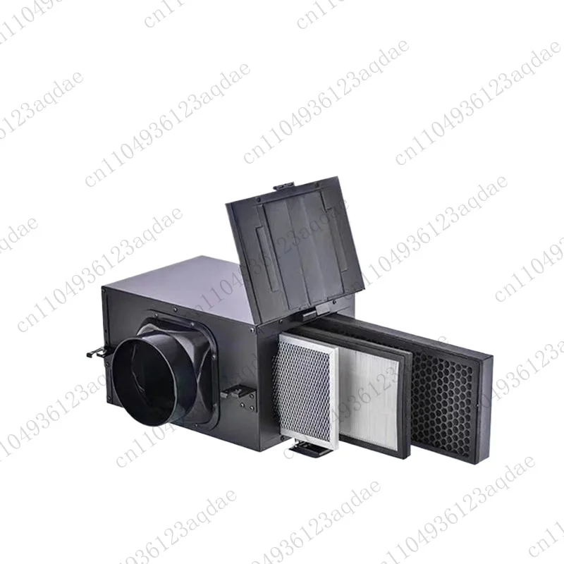 boite-de-pre-purification-pour-systeme-d'air-frais-effet-initial-effet-moyen-ecran-filtrant-anti-fumee-et-anti-poussiere-interieur