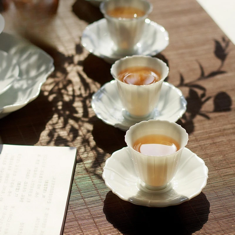 فنجان الشاي الصيني Dehua Suet اليشم الخزف الأبيض اليدوية رائعة كوب رئيسي الكونغ فو كوب صغير كوب شاي #3