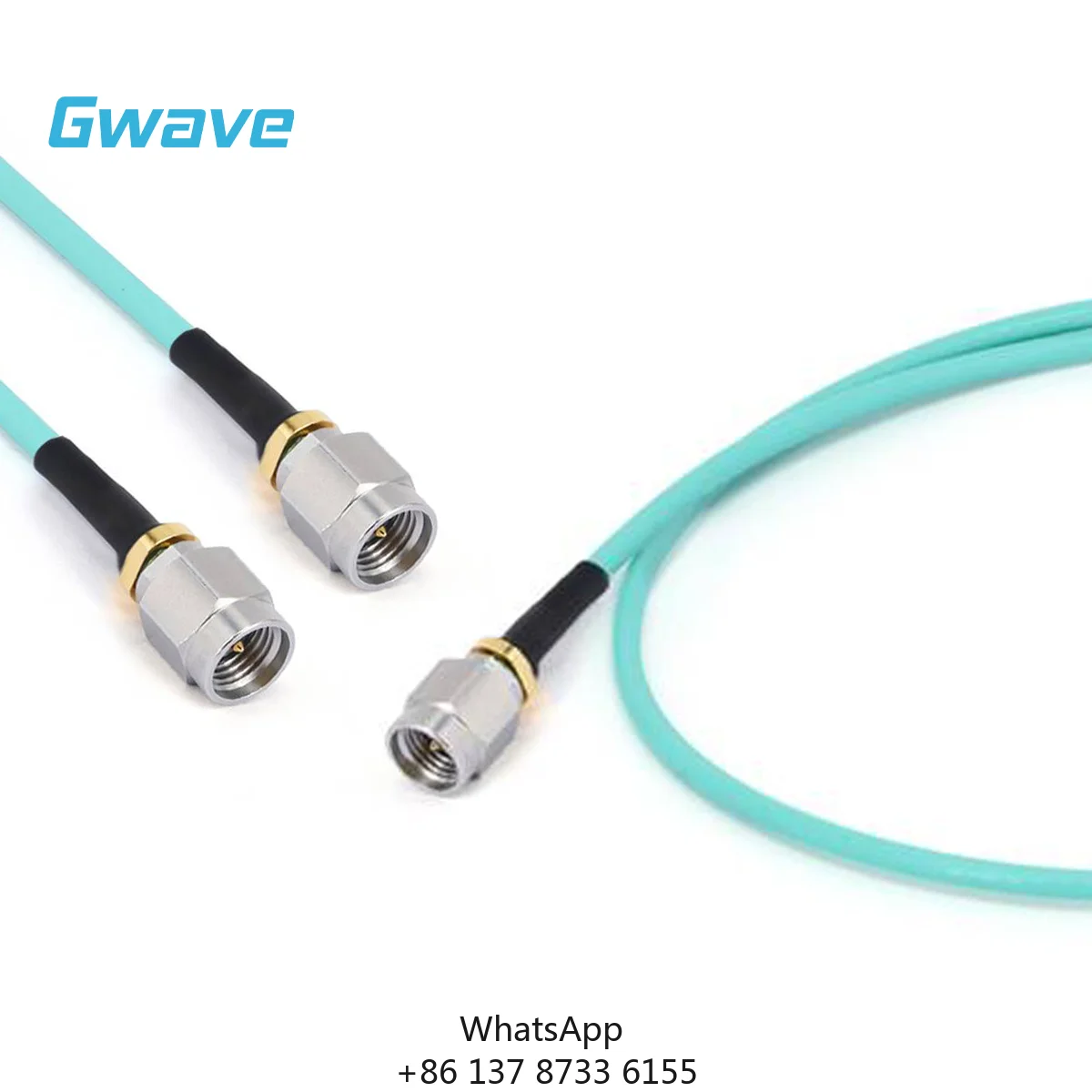 Gwave 2.92mm Male To 2.92mm Male RG-405SS Flexible Coax Cable 50 Ohm Impedance RoHS Compliant DC To 40GHz For Labs & Test