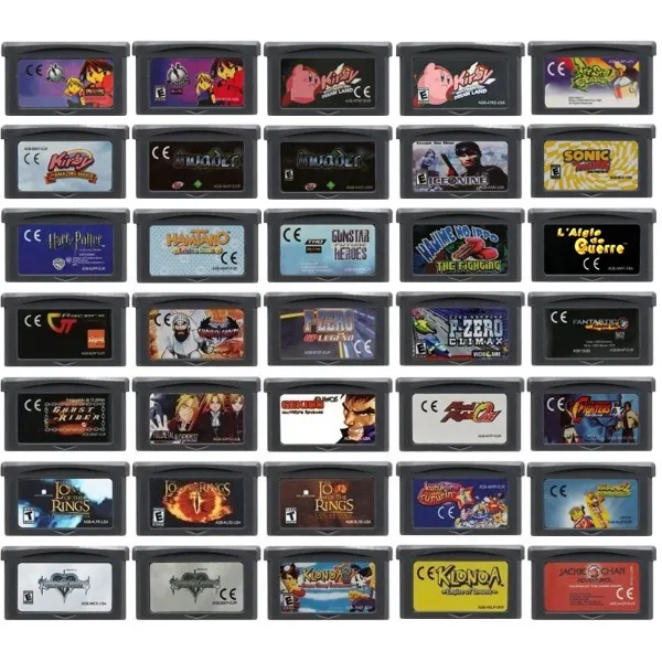 GBA Video Game Cartridge 32-bits gamekaart Full Metal Alchemist kKirby Klonoa Kingdom Hearts voor fancadeau