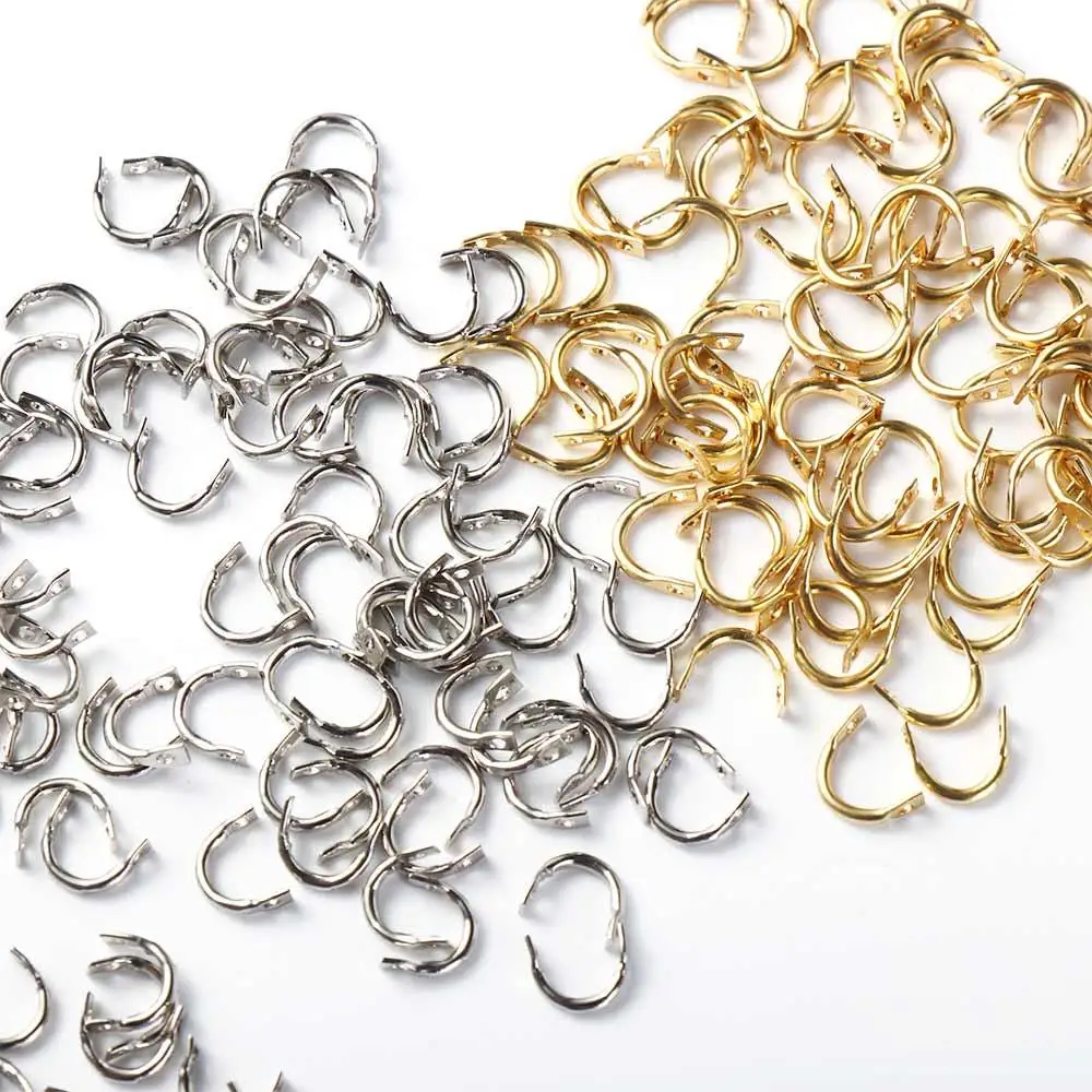 100Pc Brass Fishing Clevis Connector Easy Spin Spinner Clevis Fishing Spoon Spinnerbait Lure DIY Making Fishing Accessories
