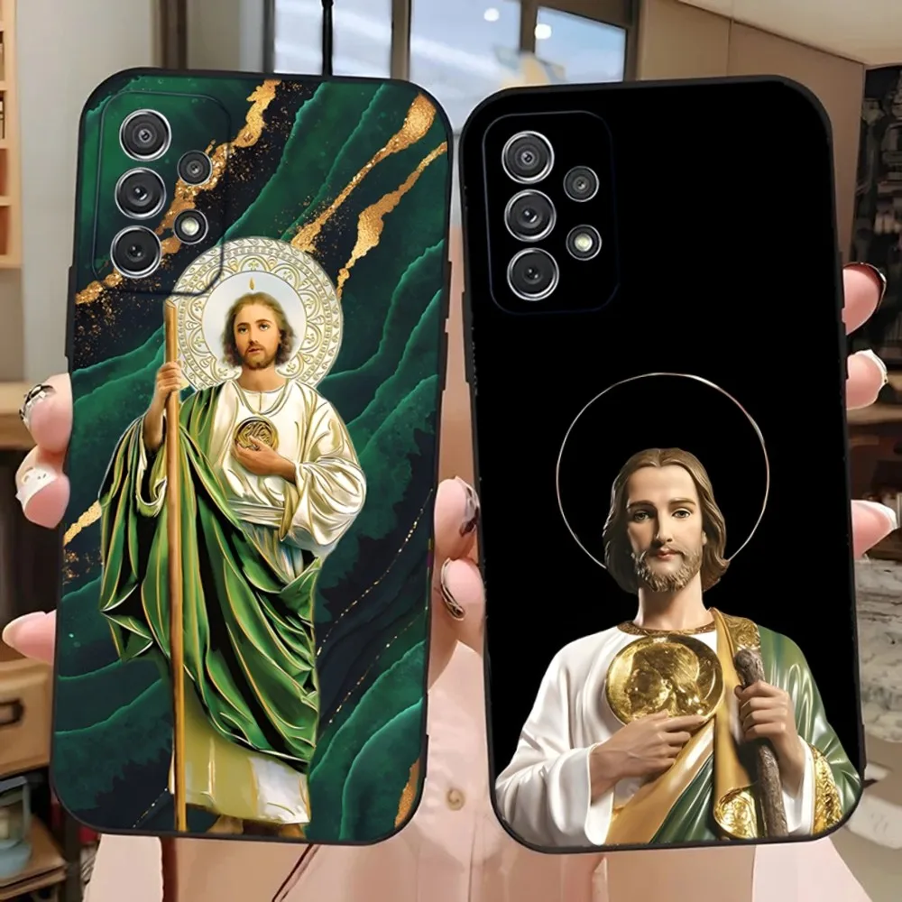 San Judas Tadeo  Phone Case For Samsung Galaxy A13,A21s,A22,A31,A32,A52,A53,A71,A80,A91 Soft Black Phone Cover