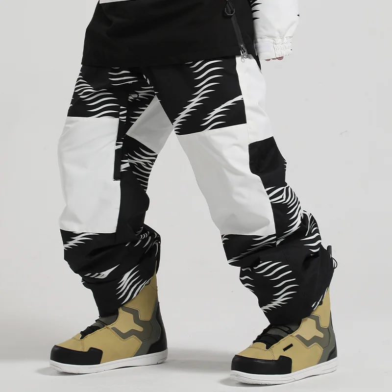 Pantalon de neige pour hommes et femmes, vêtements imperméables imbibés pour sports de plein air, snowboard, fjj, ski, correspondance de documents