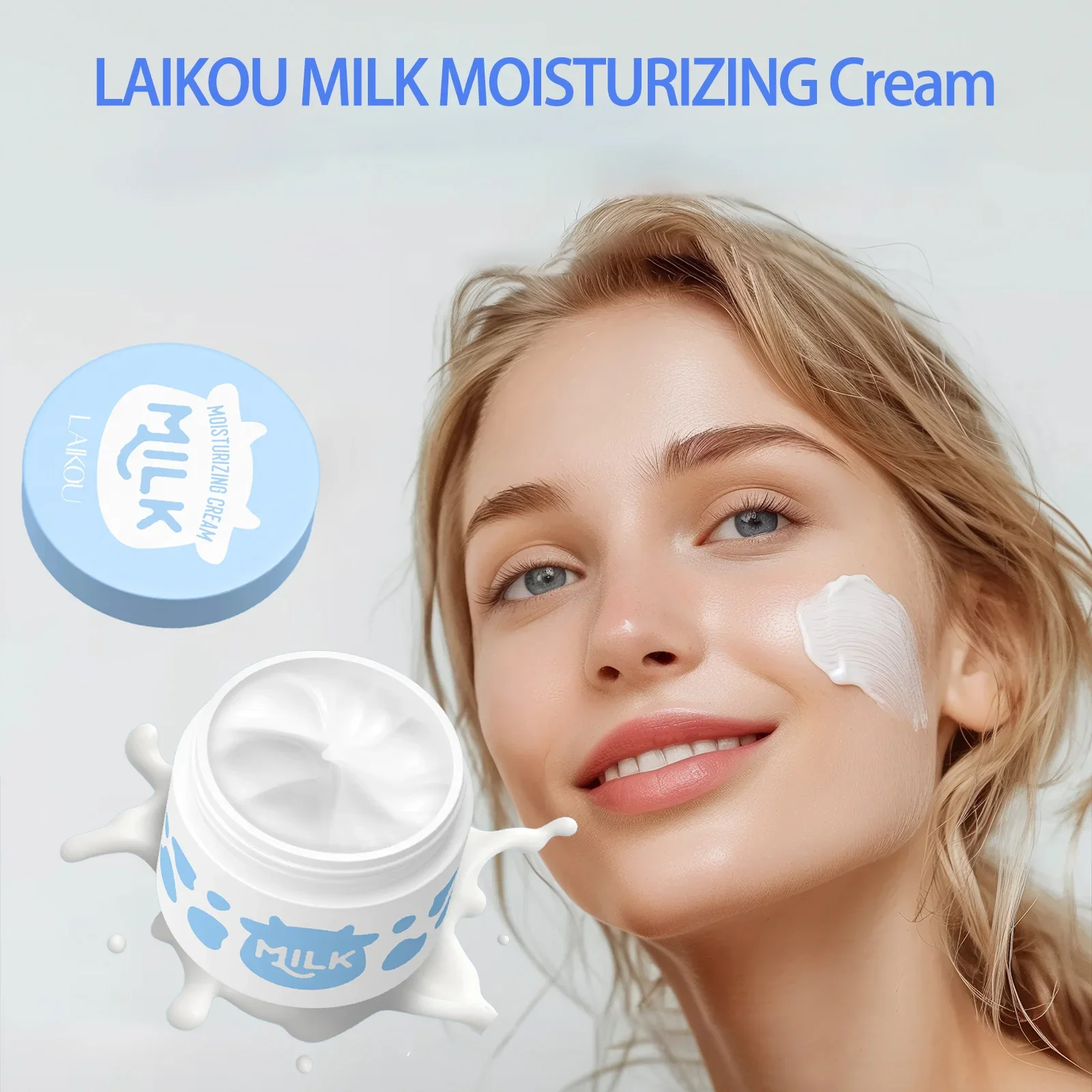 

Молочный увлажняющий крем, Увлажняющий крем для лица для сухой кожи, питательный и разглаживающий, для дневного и ночного использования, для мужчин и женщин, 25 г