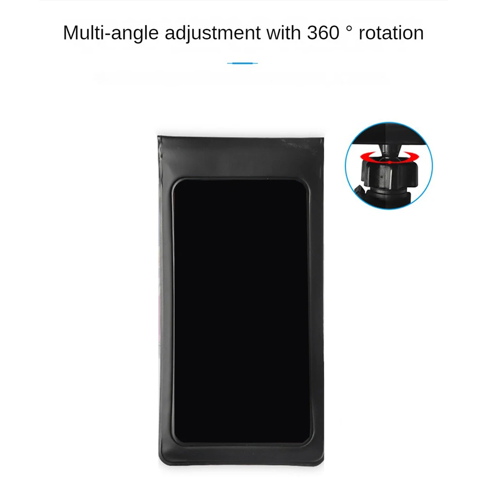 Mobile Phone Case Holder Easy Installation 360° Rotation Durable Water Proof Mobile Phone Holder Motorcycle Cell Phone Holder