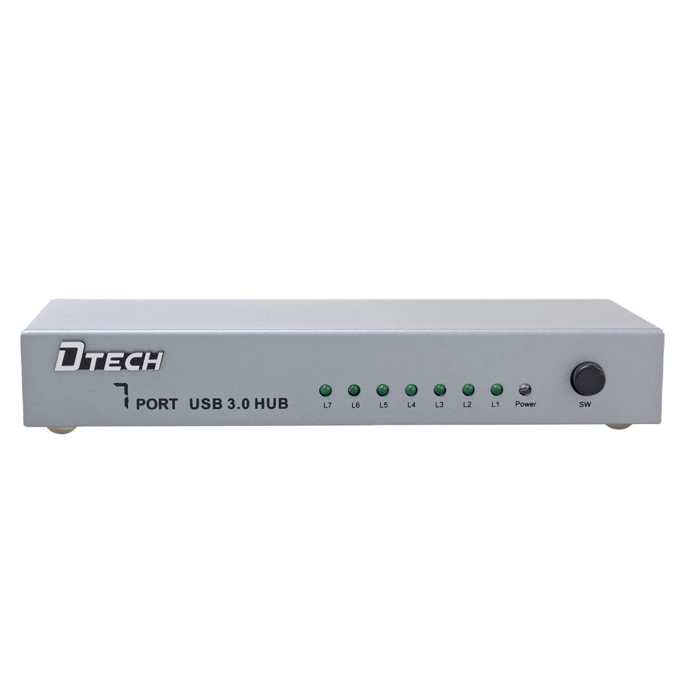 Dtech High Quality 7 Input 1 Output HUB Support Phone Keyboard Mouse Laptop Printer Computer USB 2.0 HUB