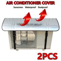 Air Conditioning Cover Outdoor Sun Rainproof Anti-Dust Anti-Snow Cleaning Cover Home Air Conditioner Keep Cleaning Tools Covers