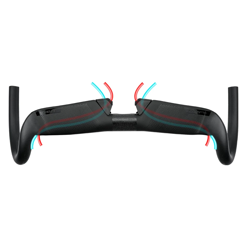 

Гравийный руль из углеродного волокна для шоссейного велосипеда, внутренняя прокладка кабеля, велосипедная ручка с фиксированной передачей, аэродинамическая ручка для велосипеда, 340/360/380/400 мм