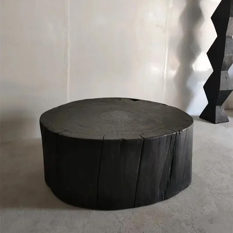 丸いコーヒーテーブル、文学的な丸テーブル、サイドテーブル、クリエイティブな木製ピアシートスツール、ピアフラワースタンド、ベッドアンドブレックファスト用木製家具