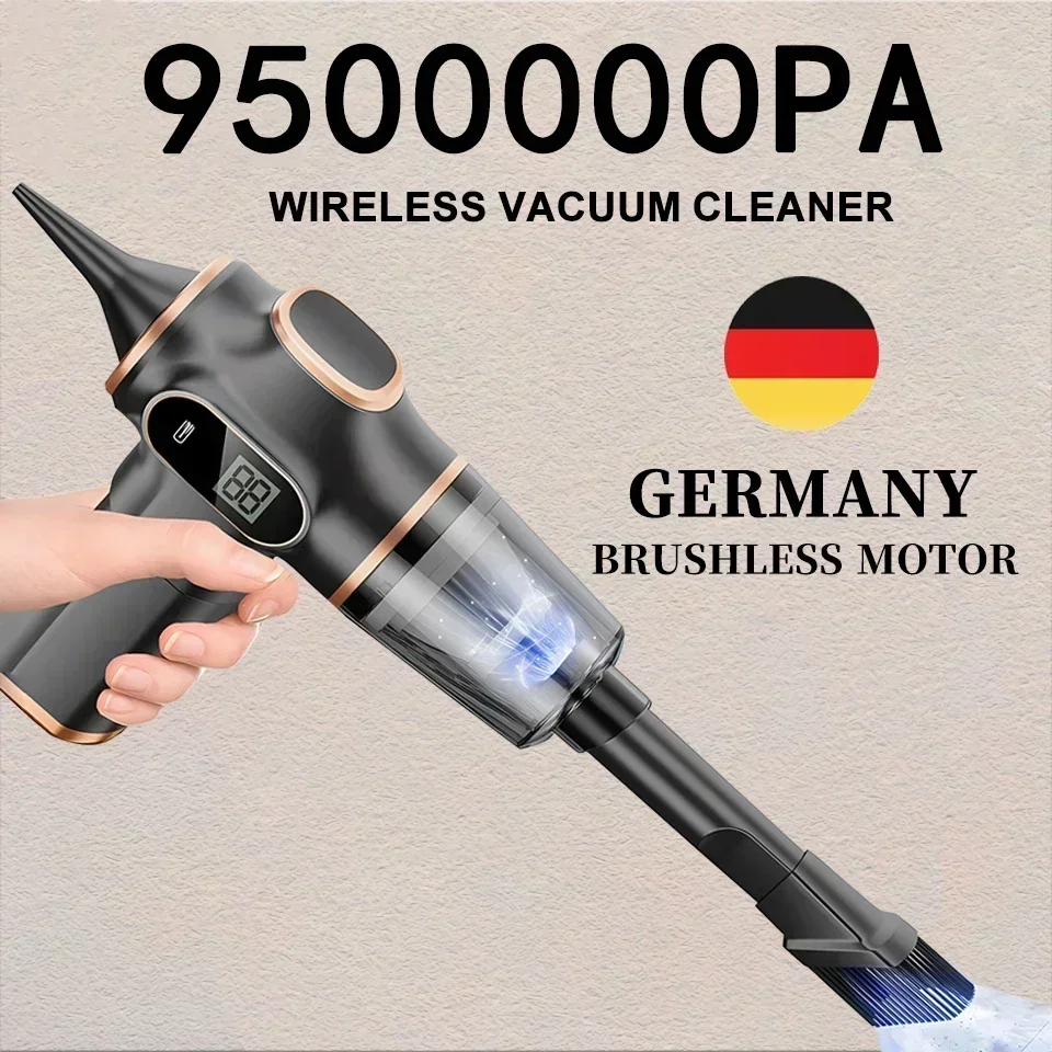 Xiomi 9500000 Pa-aspiradora inalámbrica de mano, Robot de limpieza portátil inalámbrico, uso doméstico y en coche, aspirador de succión grande