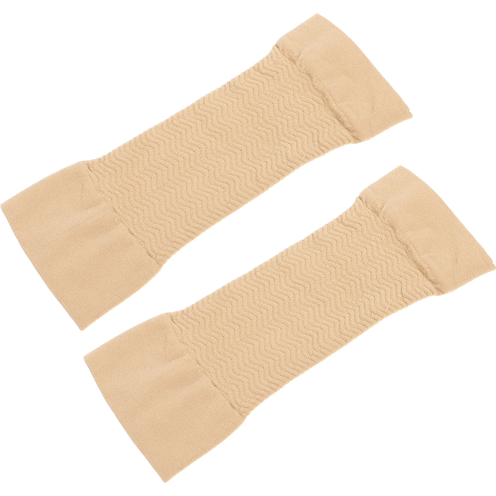 

1 Pair Elastic Compression Arm Sleeves Slimming Improve Shaper Sleeve Protective Upper Arms Shaper Sleeve for Fitness (Beige)